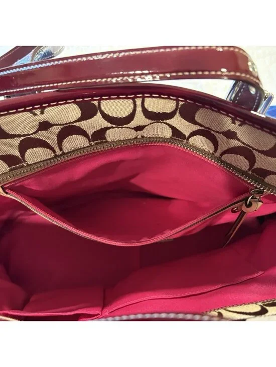 Vtg COACH Purse Legacy Rare Leather Limited Edition Patchwork Suede Tote 1437 - Picture 7 of 16